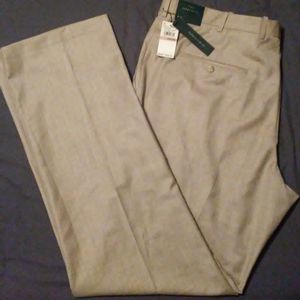 Perry ellis natural linen core slacks